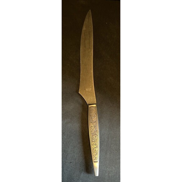 Vintage AS Stainless Chef Carving Knife Mid Century Modern Made In Japan - Picture 1 of 8